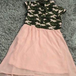 Pink Camouflage Dress